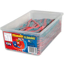Fini Blue Strawberry Belt Tub 150 Pieces