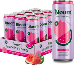 Bloom Sparkling Energy Drink Strawberry Watermelon 355ml * 12 Pack