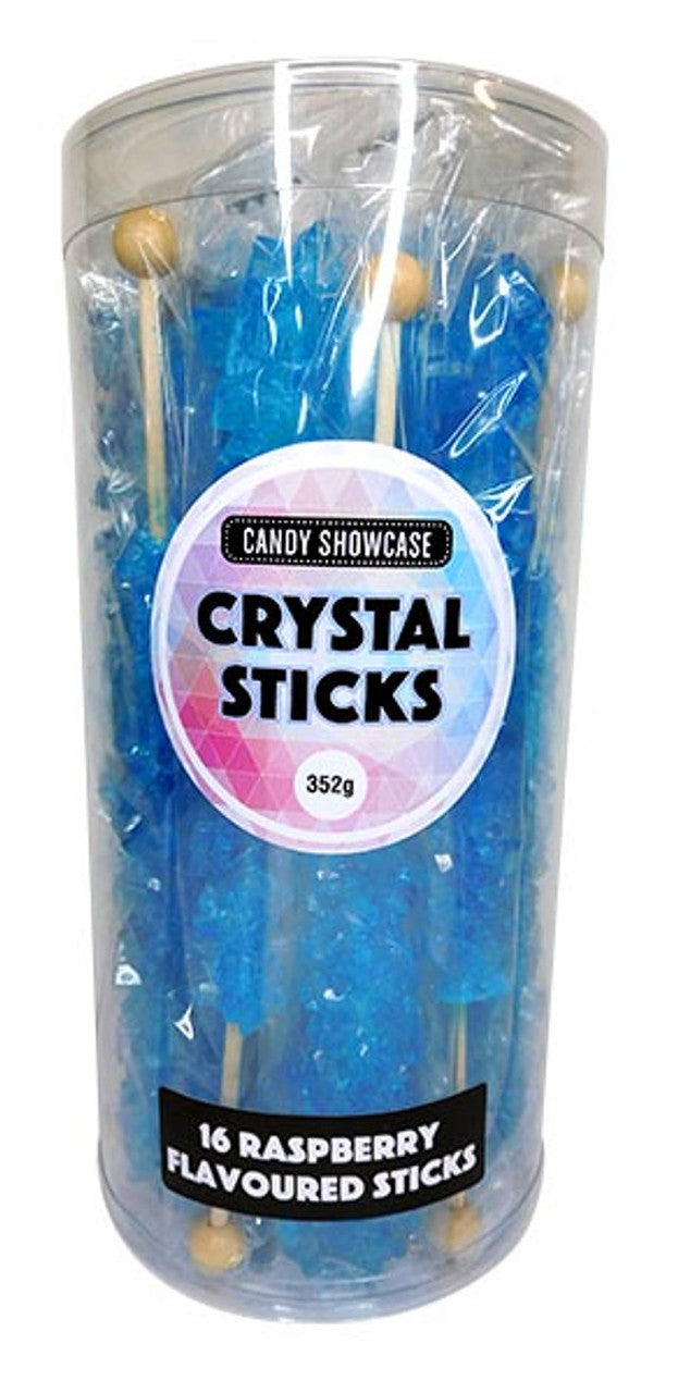 Crystal Candy Sticks Raspberry 16 Pack