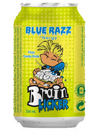 Brain Licker - Blue Raspberry Soda Can 330ml x 12