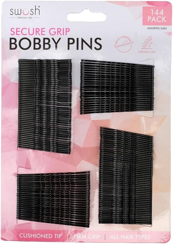 Swosh Bobby Pins 144 Pieces Set