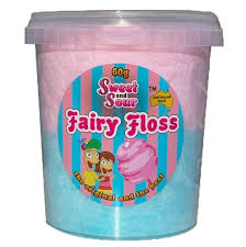 Sweet N Sour Fairy Floss bubblegum Tub 60g * 12 Pack