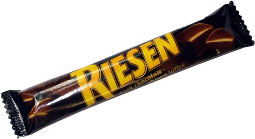 Riesen Dark Chocolate Chewy Toffee Bar 45g * 24 Pack