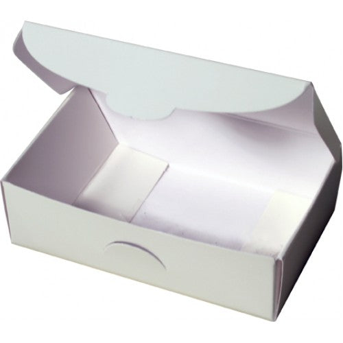 Rainbow Cake/Gift Box 25 Flat Boxes Fold To 90mm X 57mm Height 28mm White