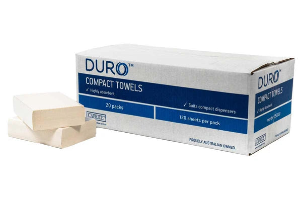 Caprice - Duro - Compact Towels  120Sheets x 20 Pack