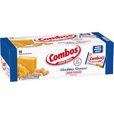 Combos Cheddar Cheese Cracker Baked Snacks 51g * 18 Pack