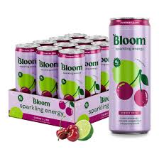 Bloom Sparkling Energy Drink Cherry Lime 355ml * 12 Pack