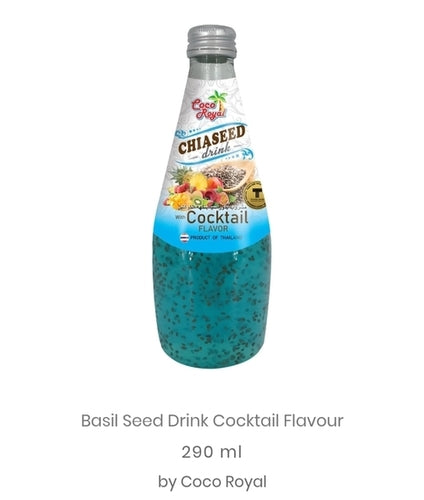 Dr Basil Cocktal Flavor Seed Glass Bottle 290ml * 24 Pack