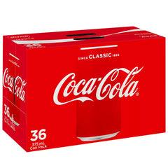 Coca Cola - Classic Coke Can 375ml x  36 Pack