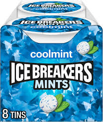 Ice Breakers Coolmint Flavour Mints Tins 42g * 8 Pack