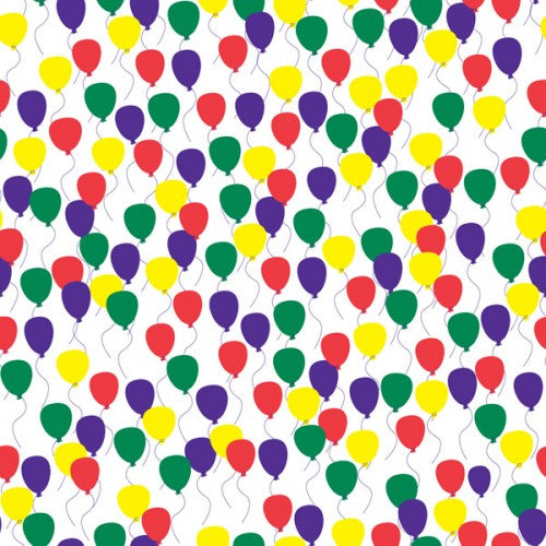 Rainbow Club Roll Prints 80GSM 38mm Core 500mm X 60m Balloons