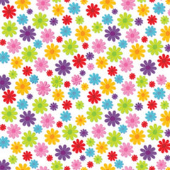 Rainbow Club Roll Prints 80GSM 38mm Core 500mm X 60m Daisy