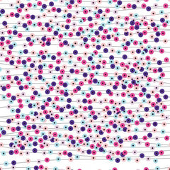 Rainbow Club Roll Prints 80GSM 38mm Core 500mm X 60m Records Pastel