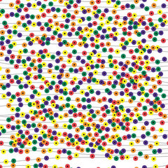 Rainbow Club Roll Prints 80GSM 38mm Core 500mm X 60m Records Rainbow