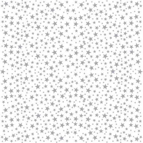 Rainbow Club Roll Prints 80GSM 38mm Core 500mm X 60m Silver Star