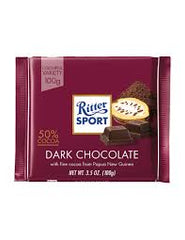 Ritter Sport Chocolate Block - Dark Chocolate 100g * 12 Pack