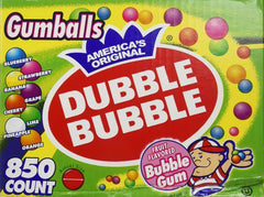 Dubble Bubble Assorted Gumball Bulk 850ct 7.5kg