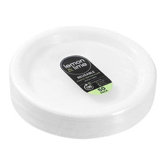 Bundle Lemon & Lime - REUSABLE PLASTIC DINNER PLATE 25.5CM VALUE 6 x 50PK