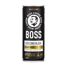 237ML CAN BOSS COFFEE BLACK