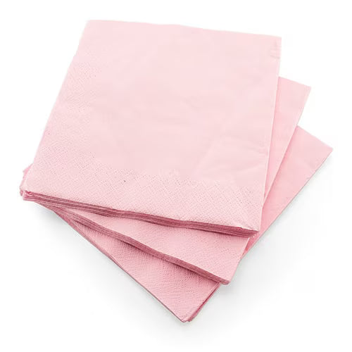 Party Makers - Baby Pink Napkin 33cm x 33cm 20 Pack