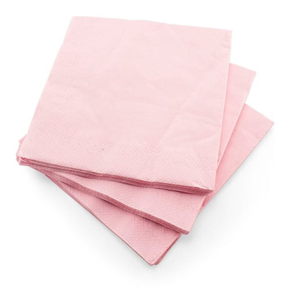 Party Makers - Pink Napkins 33cm x 33cm 20 Pack