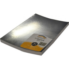 Rainbow Foil Board 270gsm A4 50 Sheets Silver