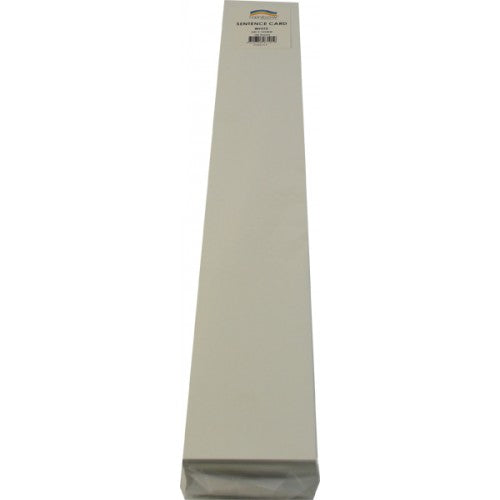 Rainbow Sentence Card 290gsm 640mm X 102mm 100 Sheets White.