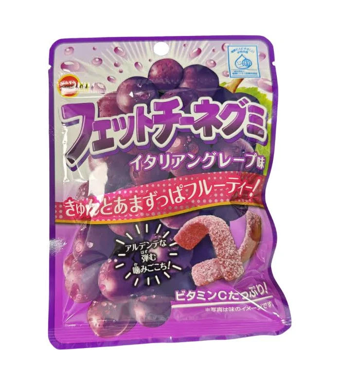 Japan Bourbon Fettuccine gummi Italian Grapes taste 50g * 10 Pack
