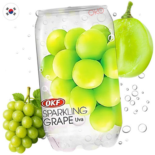 Okf Sparkling Drinks - Grape - 350ml x 24 Pack
