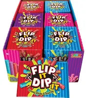 Flip It Dip It Gummy Sticks & Sour Dip 96g * 6 Pack