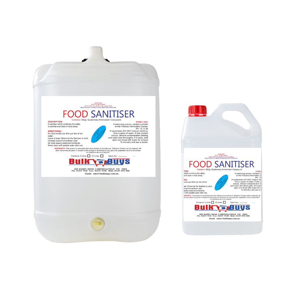 BulkBuys - Food Sanitiser Biodegradable - 5L