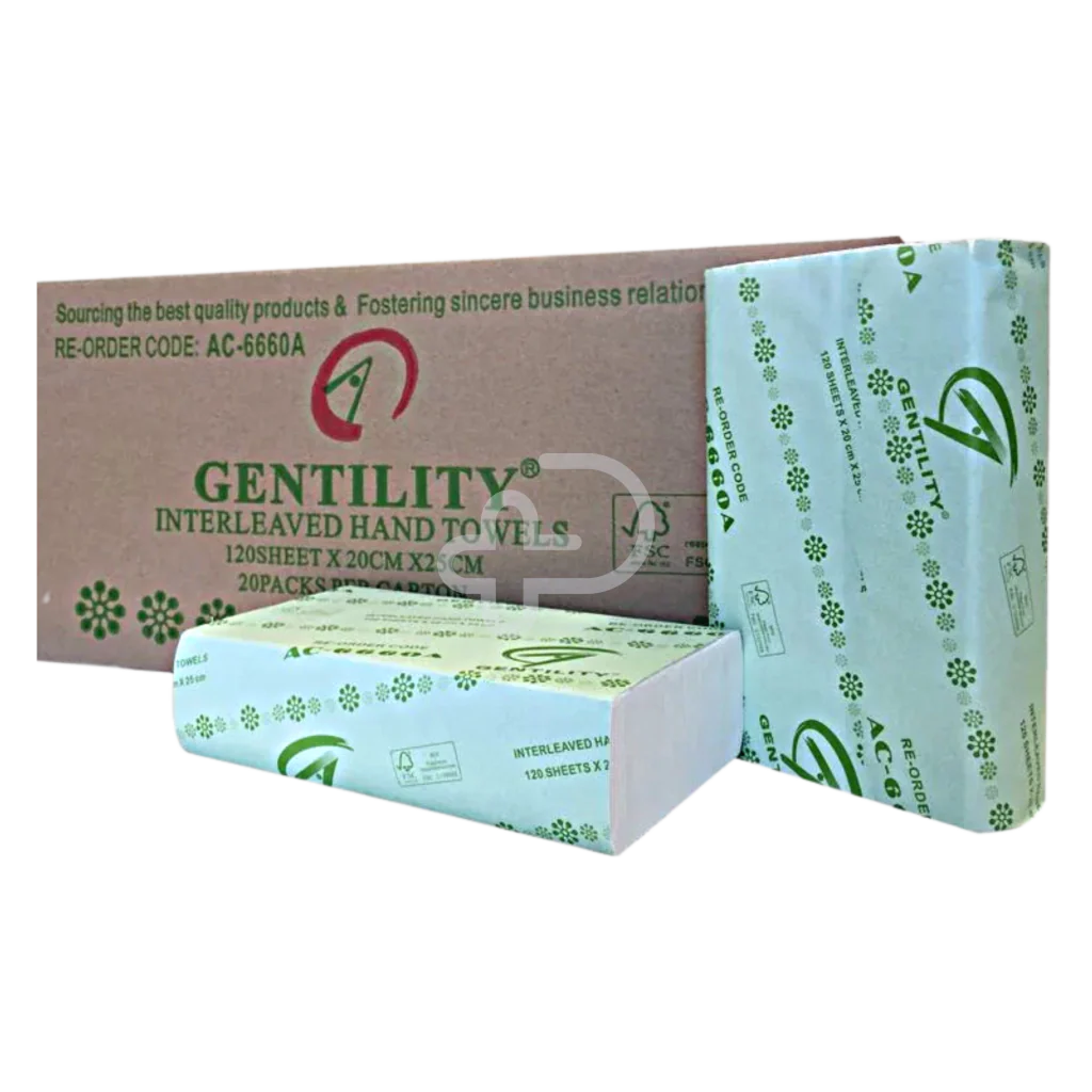 Gentility - Interleaved Hand Towel 20X25Cm - 120Sheets
