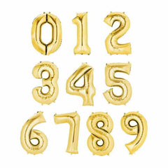 Party Makers - Gold Number 7 Foil Balloons - 66 cm
