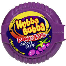 Hubba Bubba Bubble Tape Groovy Grape 56g * 12 Pack