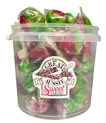 Rosey Apple Lollipops Tub 100 Pieces