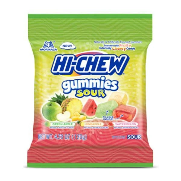 Hichew Gummies Sour Mix Chewy Bag 120g * 9 Pack