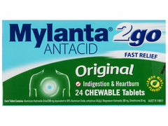 Mylanta 2Go Original 24 Chewable Tables