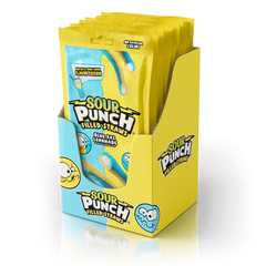 Sour Punch Straws Blue Raz Lemonade 142G * 12 Pack
