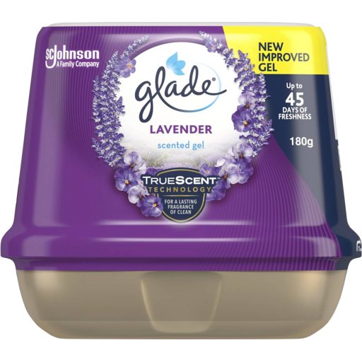 GLADE 180g AIR FRESHENER SCENTED GEL LAVENDER