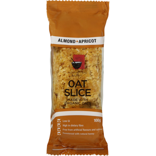 All Natural Bakery Bars Oat Slice - Almond & Apricot 100g