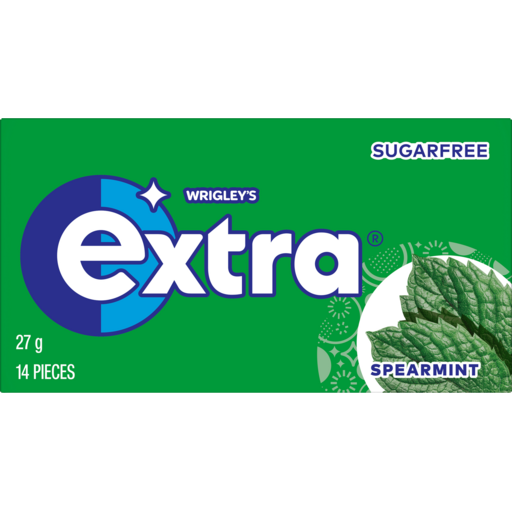 Wrigley's - Extra - SPEARMINT Chewing Gum 27g x 14 pcs