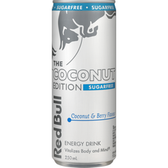 Red Bull - Energy Drink Can - Sugar Free Coconut 250ml x 12