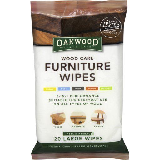 Oakwood - Wood Care - Furniture Wipes - 20 pcs
