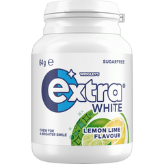 Wrigley's - Extra - Lemon Lime Chewing Gum Bottle 64g x 6 Pack
