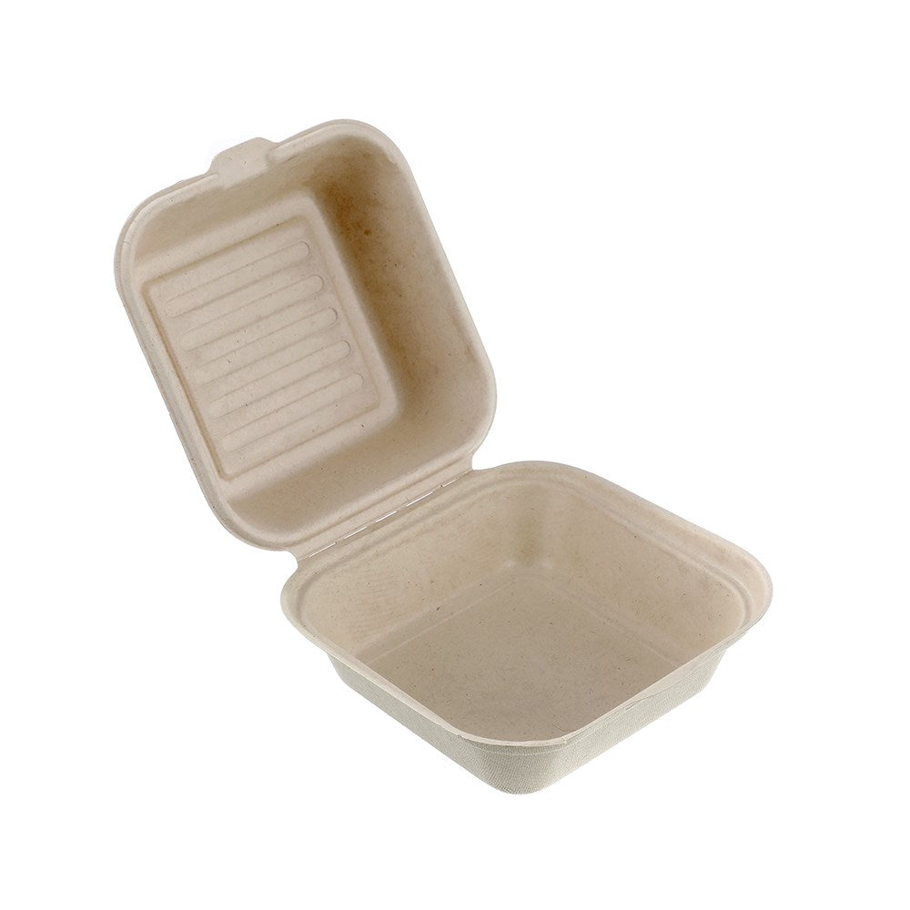 Lemon & Lime Eco Sugarcane Food Box Natural 450ml 6 Pack