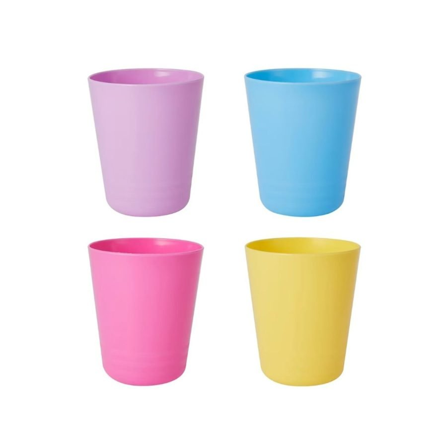 12 x Plastic Tumbler Coloured 400ml 4 Pack
