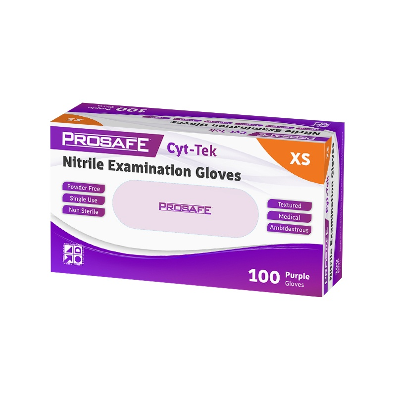ProSafe Nitrile Gloves Purple Powder Free (EXP 01/2025) Extra Small 1000pcs