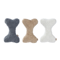 Paws & Claws Squeaky Jumbo Bone Sherpa Plush Random Colour Chosen