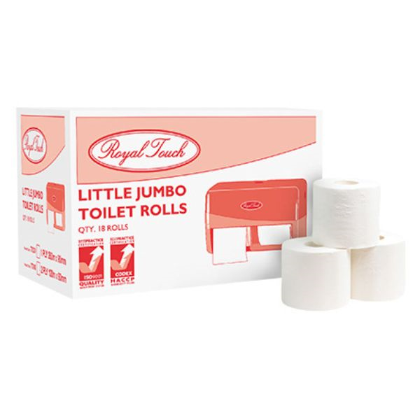 Royal Touch Little Jumbo Toilet Rolls 2ply 18 Rolls
