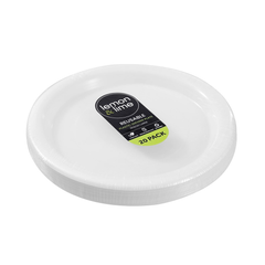 Lemon & Lime - Reusable Plastic Plate 25.5cm 20pk